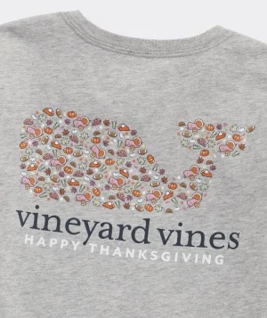 Vineyard Vines Girls' Printed Ruffle Button-Front Top Ivy Floral - Navy v2 Discount