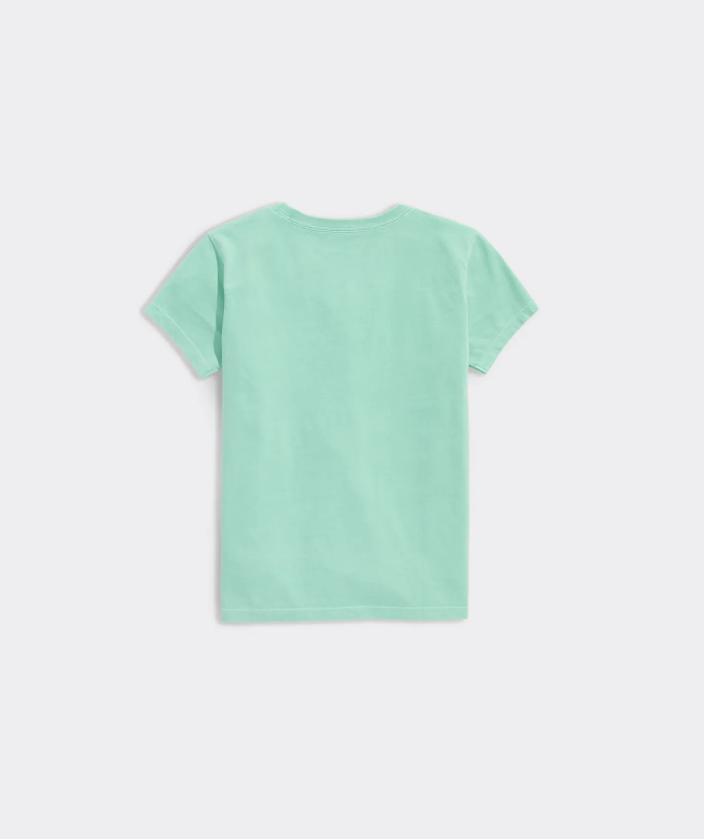 Vineyard Vines Girls' Reindeer Whale Long-Sleeve Pocket Tee Mist Green Store