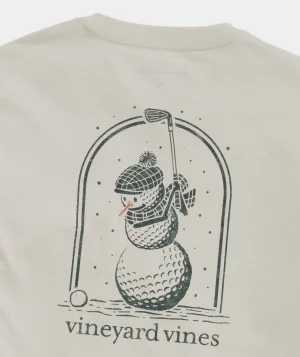 Vineyard Vines Golf Ball Snowman Long-Sleeve Tee Stone Cheap