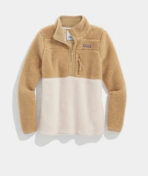 Vineyard Vines Harbor Fleece Shirt Jacket Marshmallow Discount