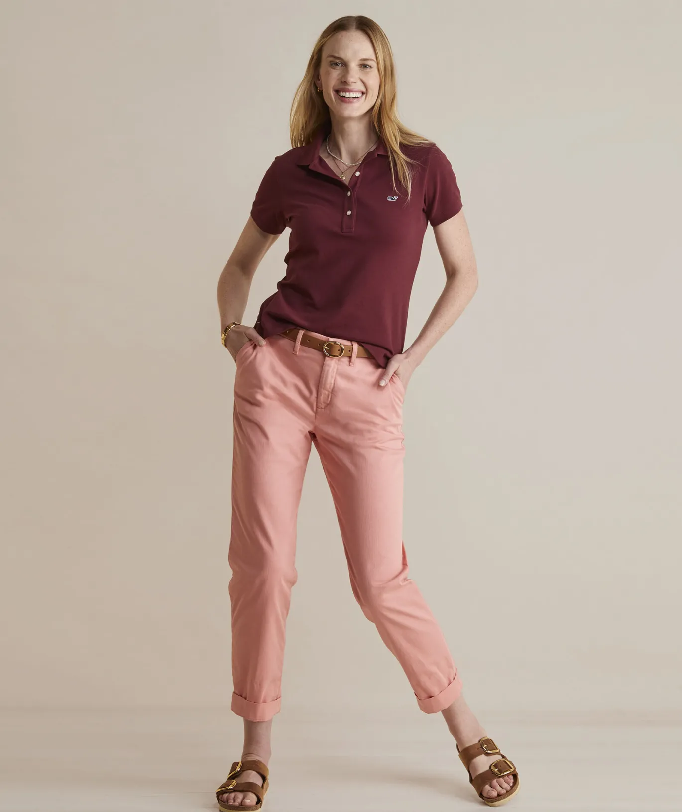 Vineyard Vines Heritage Pique Polo Pink Cloud Solid Flash Sale