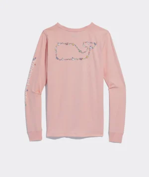 Vineyard Vines Heritage Long-Sleeve Tee Pink Blossom Clearance