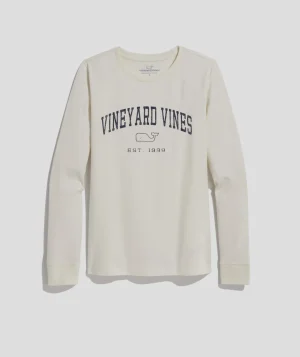 Vineyard Vines Heritage Long-Sleeve Tee Nautical Navy Clearance