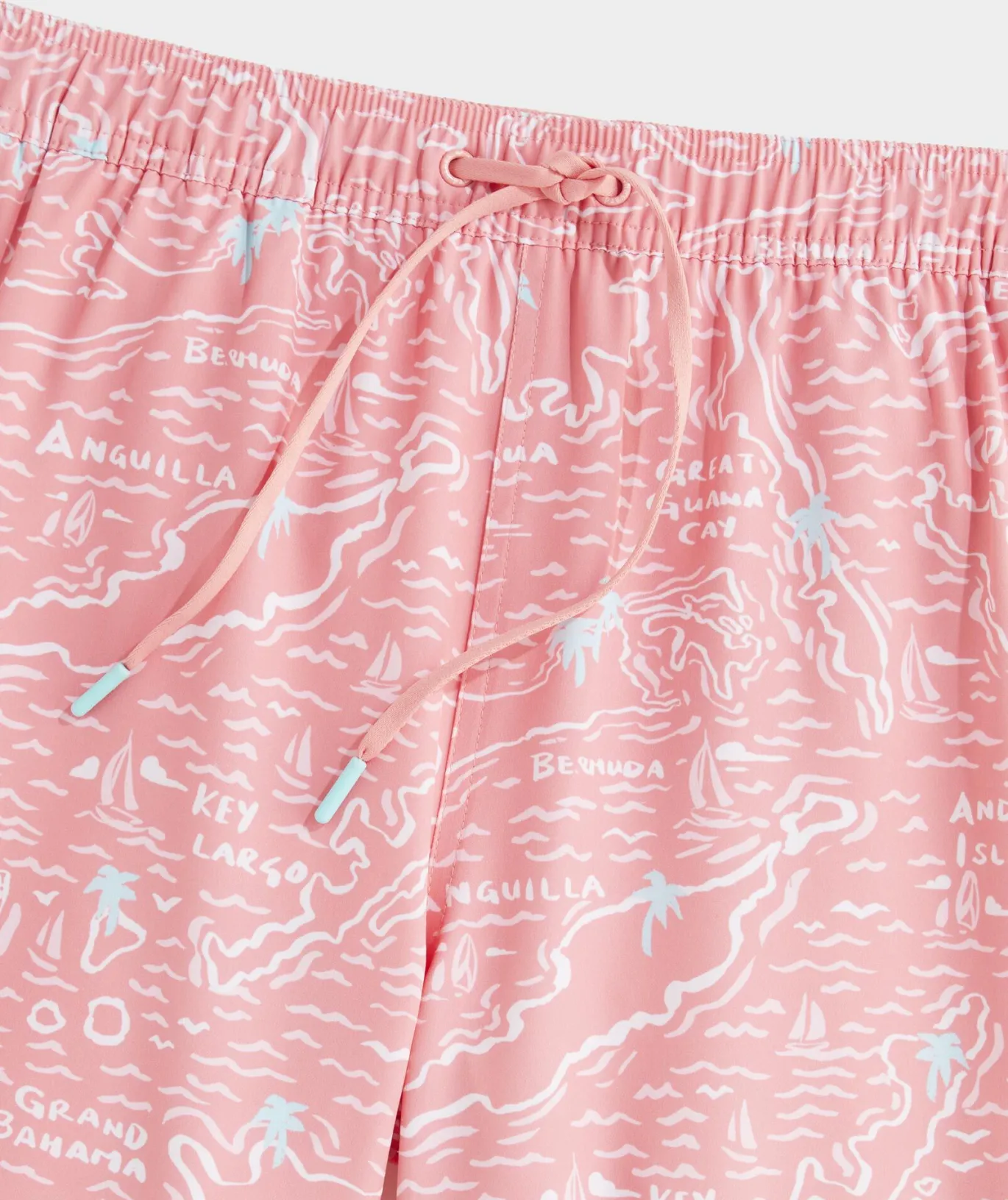 Vineyard Vines 7 Inch Printed Chappy Swim Trunks Islnd Maps Chpy Cymn Cheap