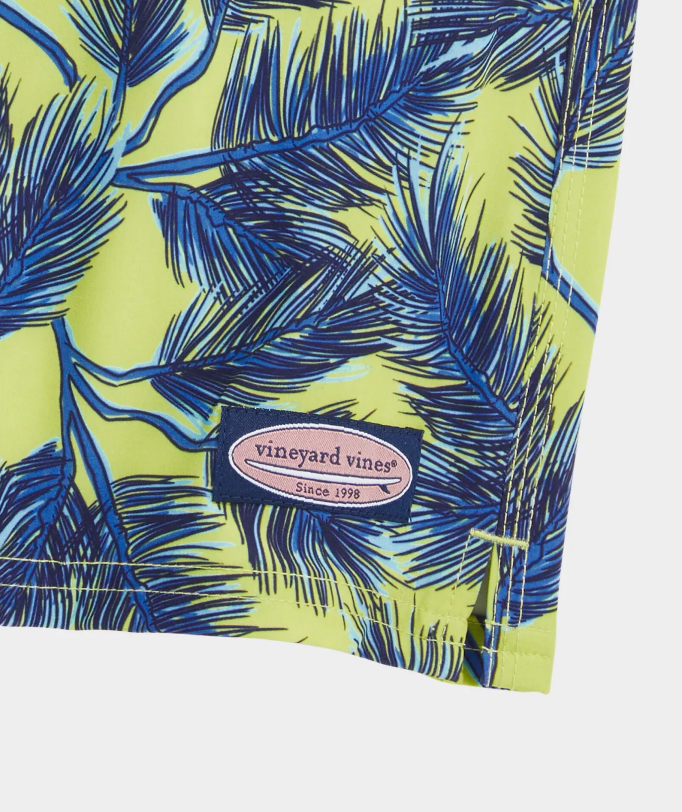 Vineyard Vines 7 Inch Printed Chappy Swim Trunks Pine Palms Wild Lime Shop