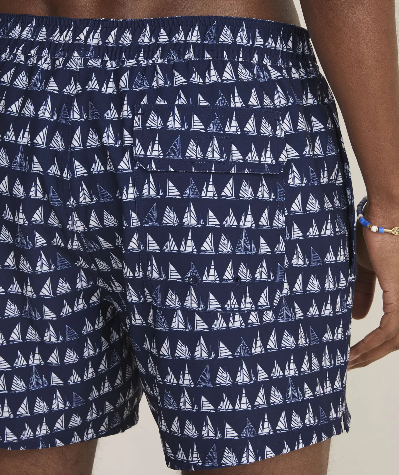 Vineyard Vines 5 Inch Printed Chappy Swim Trunks Boat Parade Naut Nav New