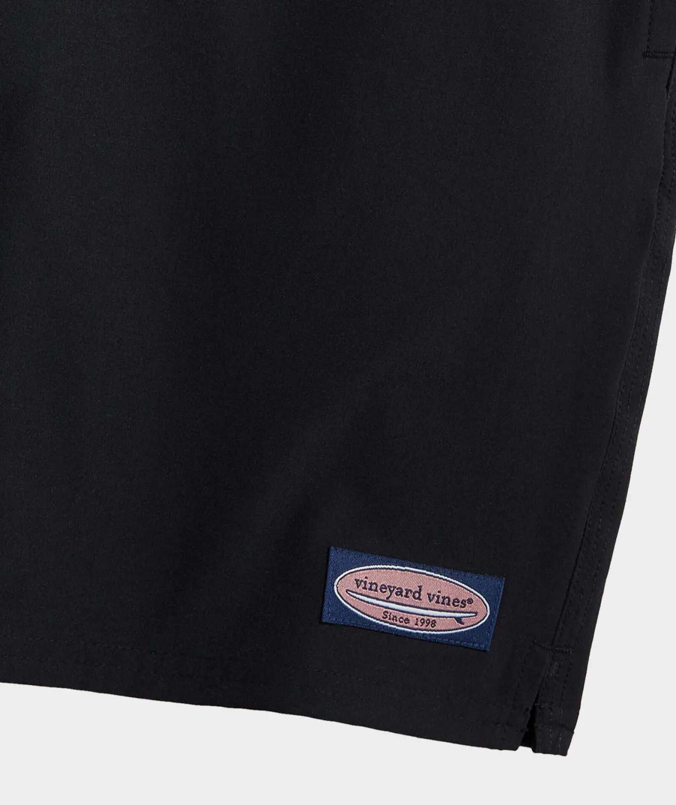 Vineyard Vines 7 Inch Solid Chappy Swim Trunks Jet Black New