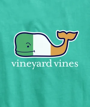 Vineyard Vines Irish Flag Whale Long-Sleeve Pocket Tee Sea Swell Online