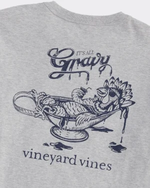 Vineyard Vines It's All Gravy Long-Sleeve Tee Grey Heather Outlet