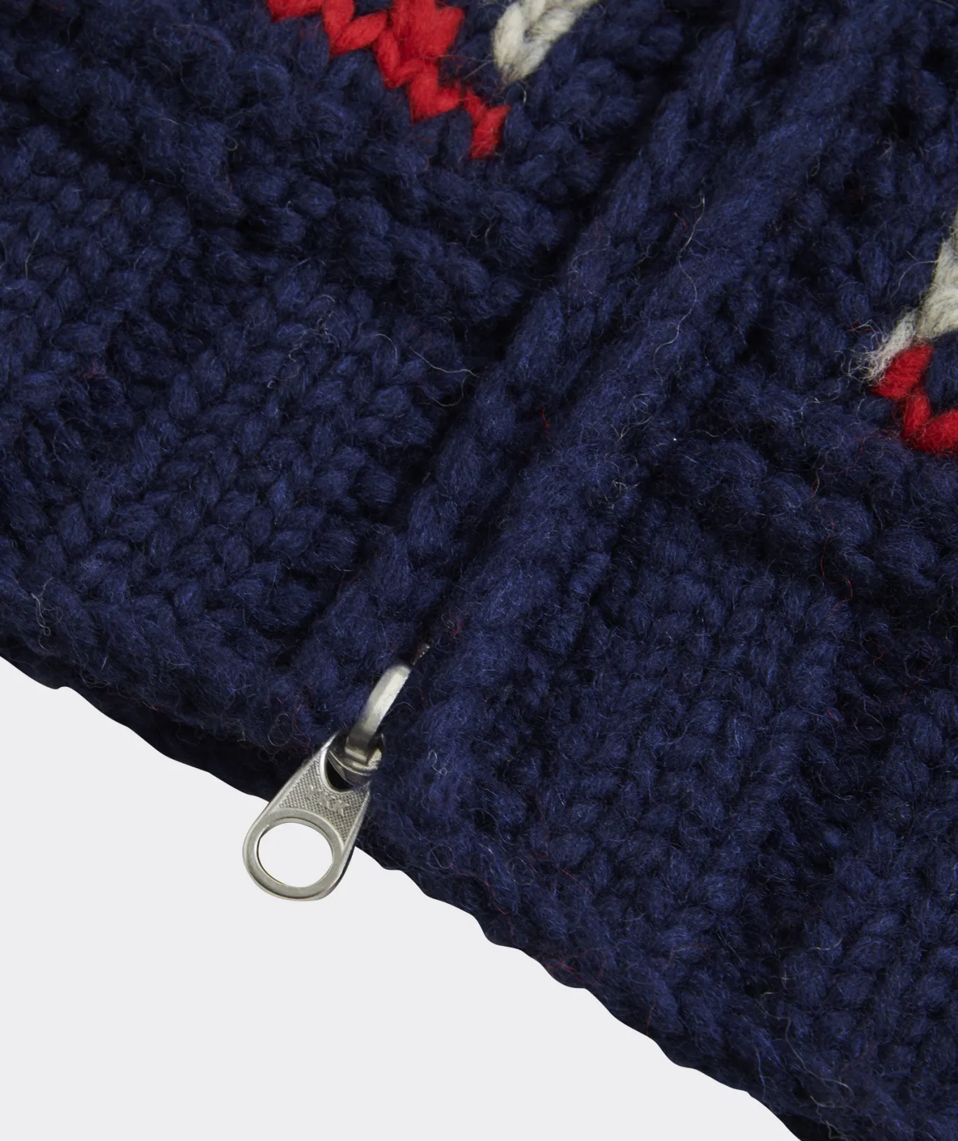 Vineyard Vines Kanata Hand Knit Wool Cowichan Nautical Navy Cheap