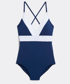 Vineyard Vines Katama Tile String Bikini Top Katama Tile - Violet Store