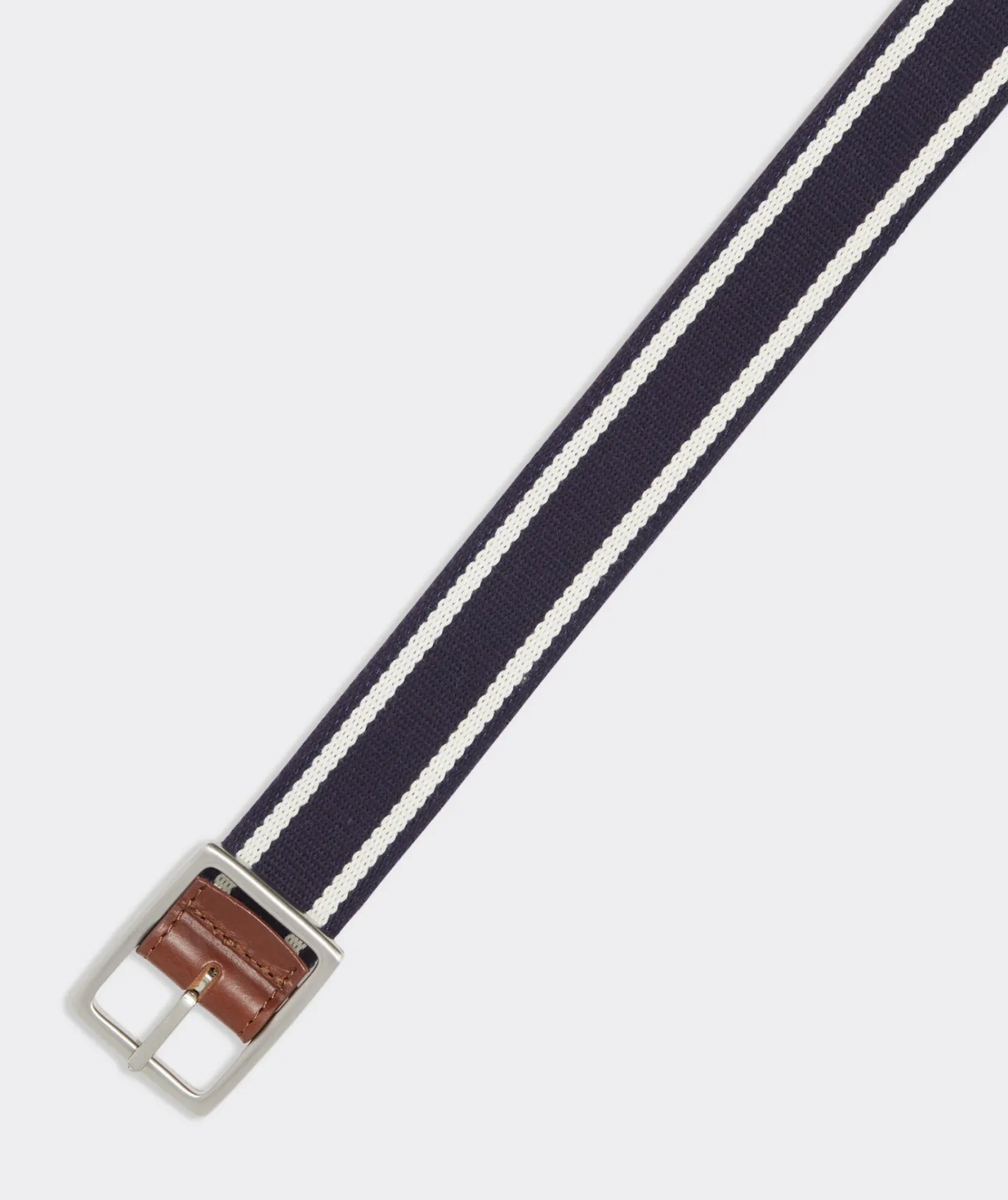 Vineyard Vines Leather & Webbing Reversible Belt Nautical Navy Discount