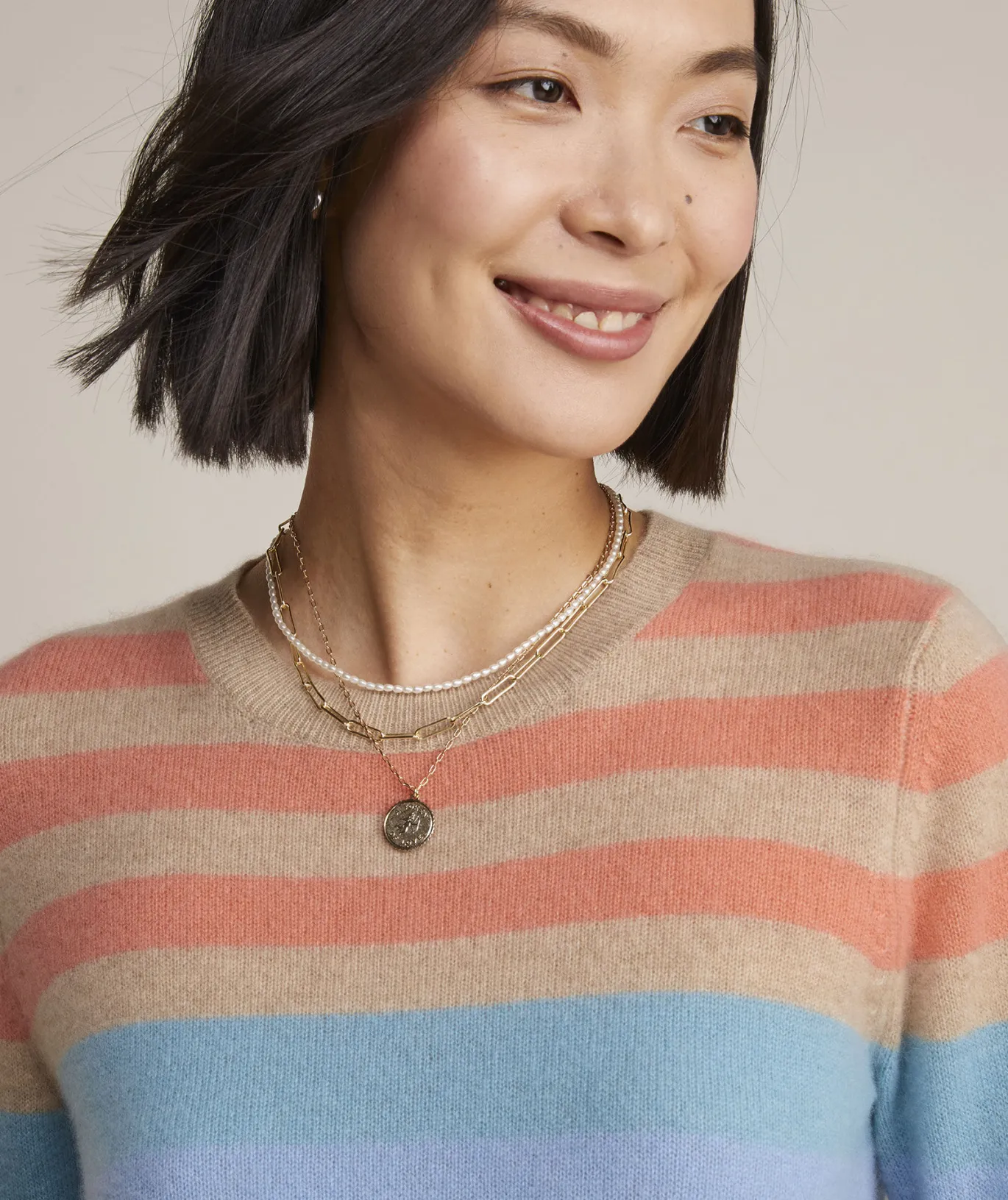 Vineyard Vines Lightweight Cashmere Open-Front Sweater Marshmallow Shop