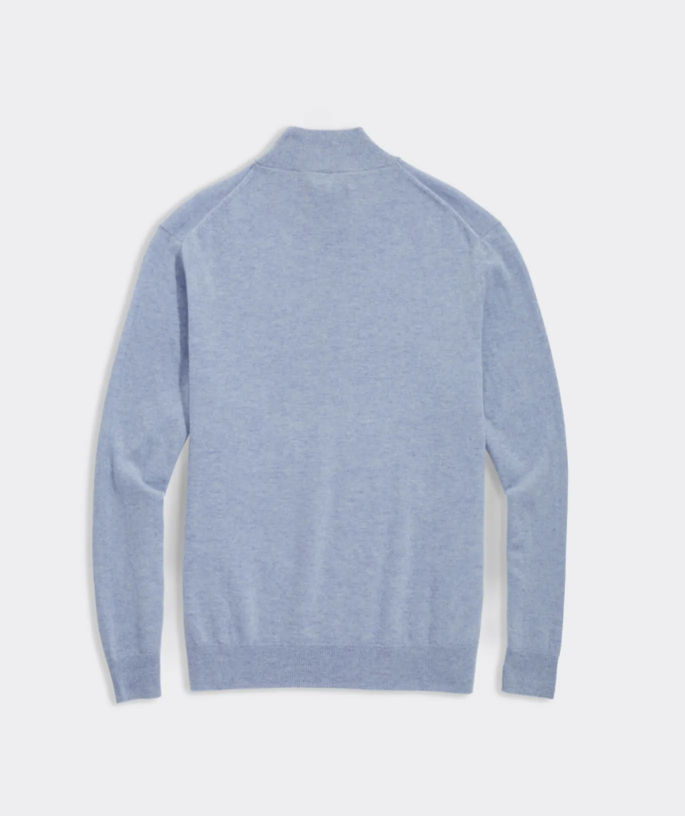 Vineyard Vines Lightweight Cashmere Quarter-Zip Jake Blue Heather Hot