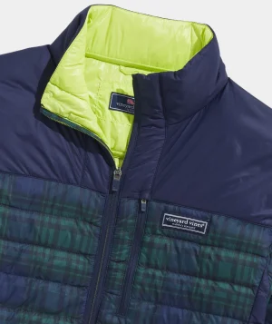 Vineyard Vines Lightweight Packable Puffer Jacket Blkwatch Naut Navy Discount