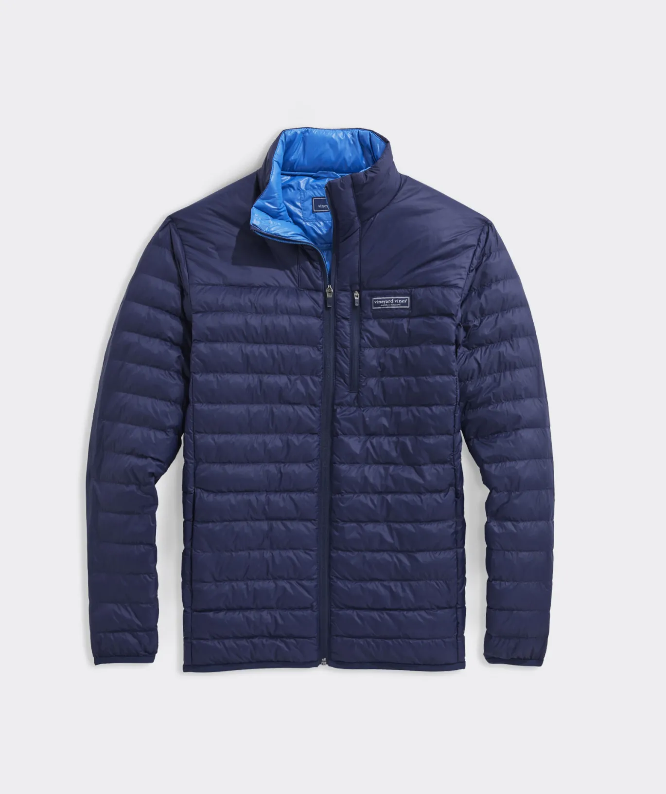 Vineyard Vines Lightweight Packable Puffer Jacket Nautical Navy Clearance