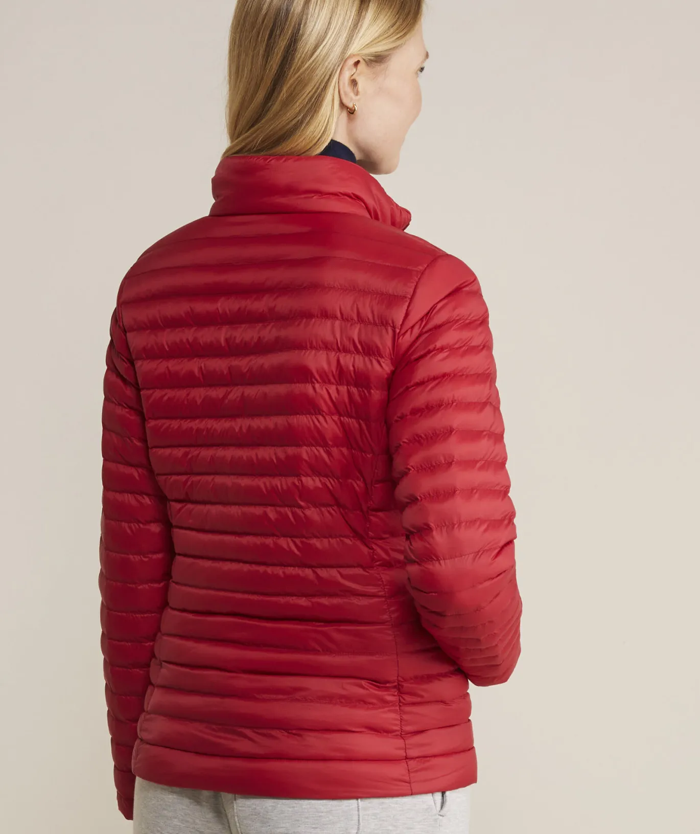 Vineyard Vines Lightweight Packable Puffer Jacket Nautical Navy New