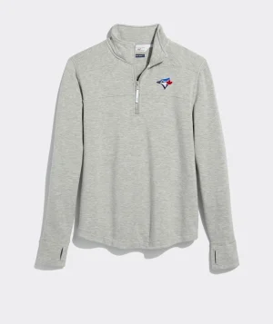 Vineyard Vines Los Angeles Dodgers Sankaty Quarter-Zip Deep Bay Cheap