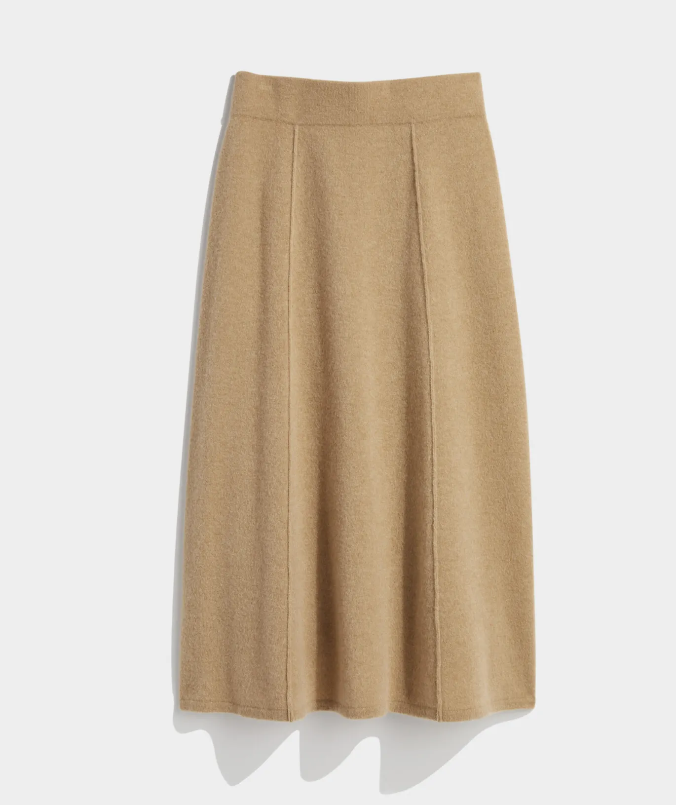 Vineyard Vines Merino Wool Midi Skirt Camel Heather Cheap