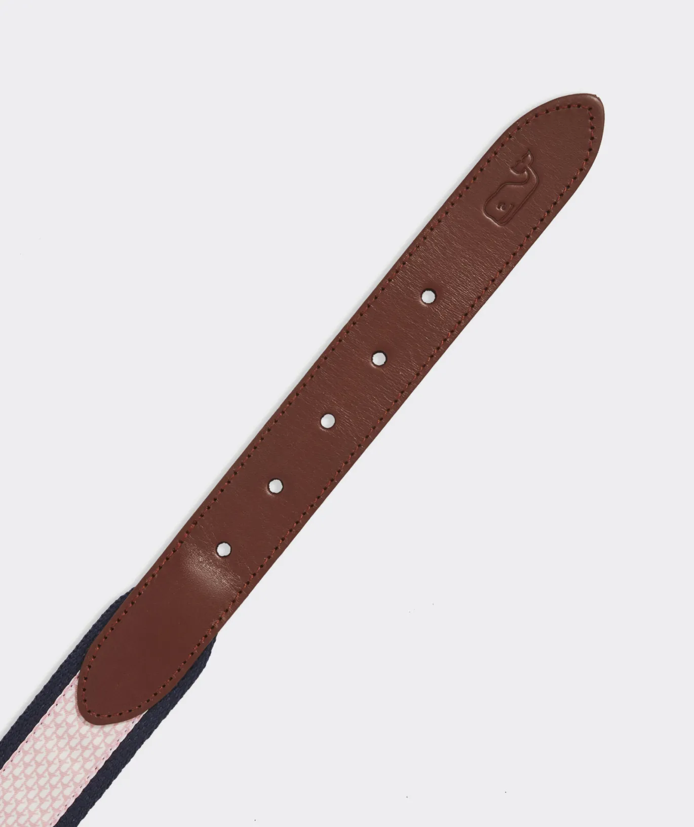 Vineyard Vines Micro Whale Canvas Club Belt Pink Blossom Hot