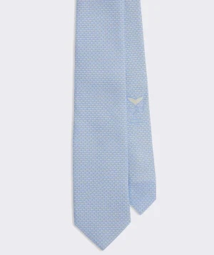 Vineyard Vines Micro Whales Silk Tie Jake Blue Flash Sale