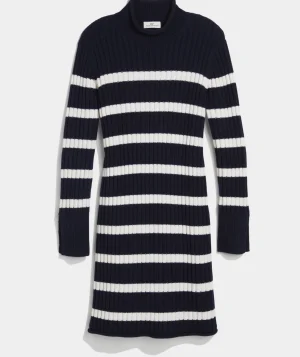 Vineyard Vines Mockneck Sweater Dress Charcoal Heather Outlet