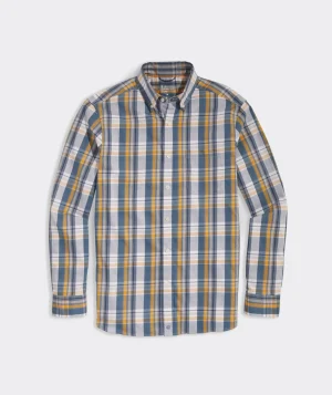 Vineyard Vines On-The-Go brrr° Plaid Shirt Apricot Plaid Best Sale