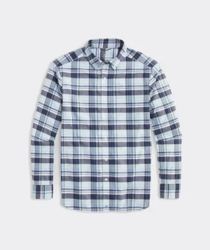 Vineyard Vines On-The-Go brrr° Plaid Shirt Blch Aqua Plaid Discount