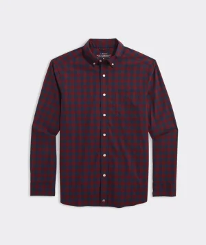 Vineyard Vines On-The-Go brrrº Plaid Shirt Sangria Fashion