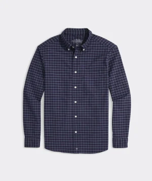Vineyard Vines On-The-Go brrrº Tattersall Shirt Blue Blazer Outlet