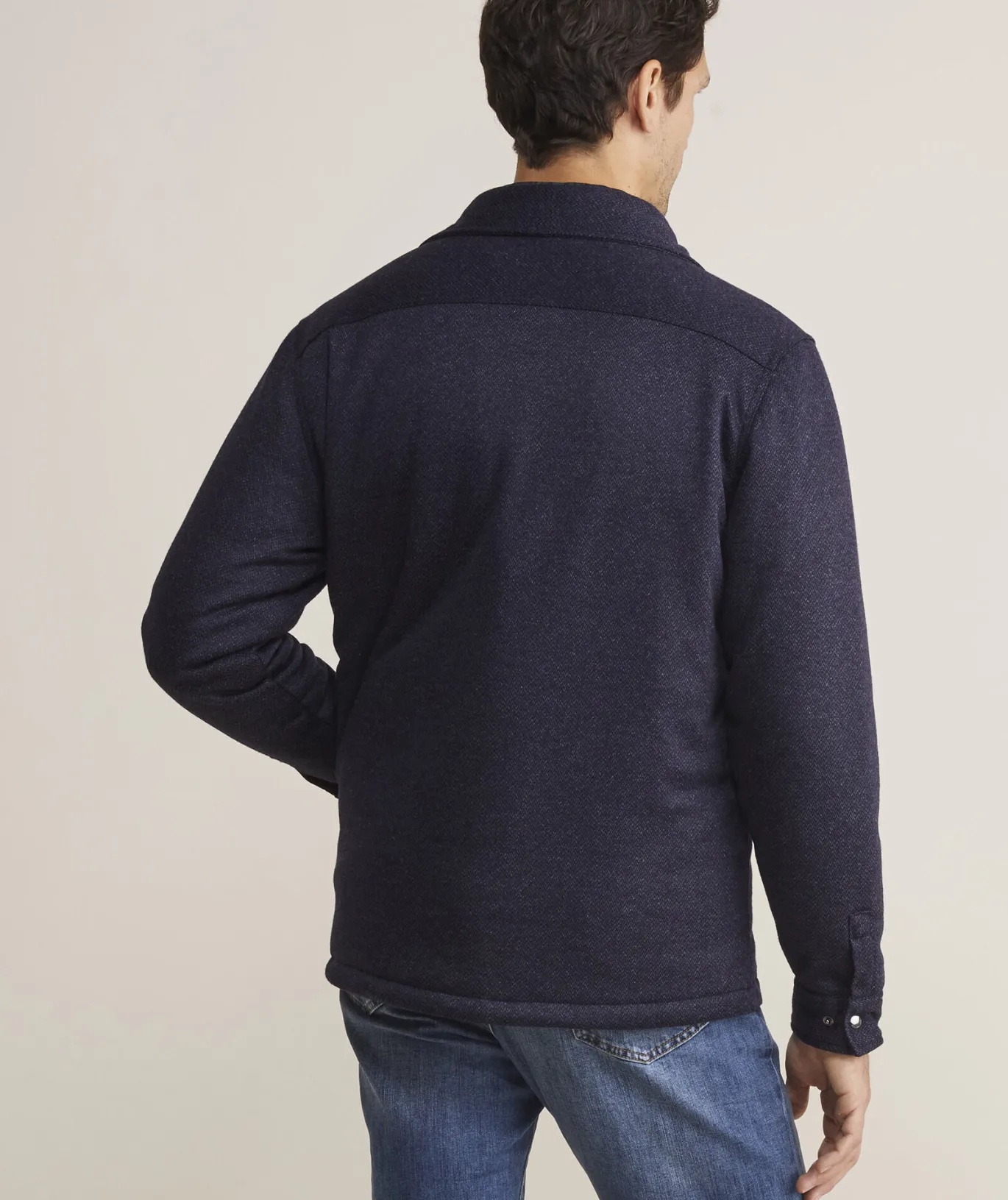 Vineyard Vines On-The-Go Insulated Shirt Jacket Hringbone Naut Navy Discount