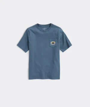 Vineyard Vines On-The-Go Nylon Striped Shirt Blue Bay New