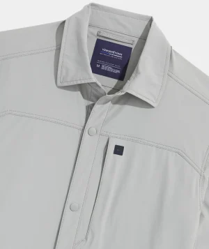 Vineyard Vines On-The-Go Shirt Jacket Ultimate Gray Hot