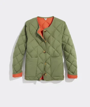 Vineyard Vines Oversized Puffer Vest Turf Green Discount