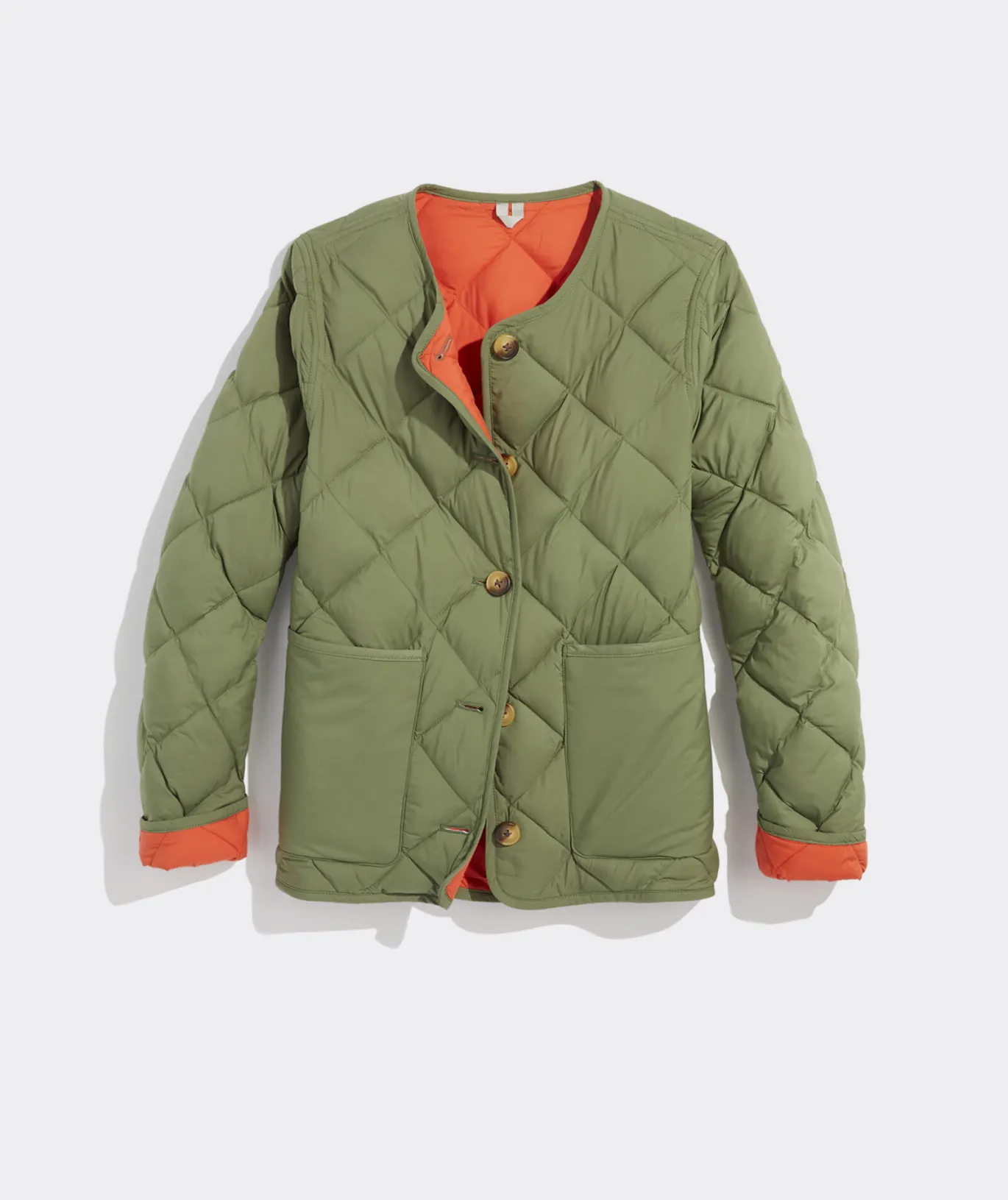 Vineyard Vines Oversized Puffer Vest Turf Green Discount