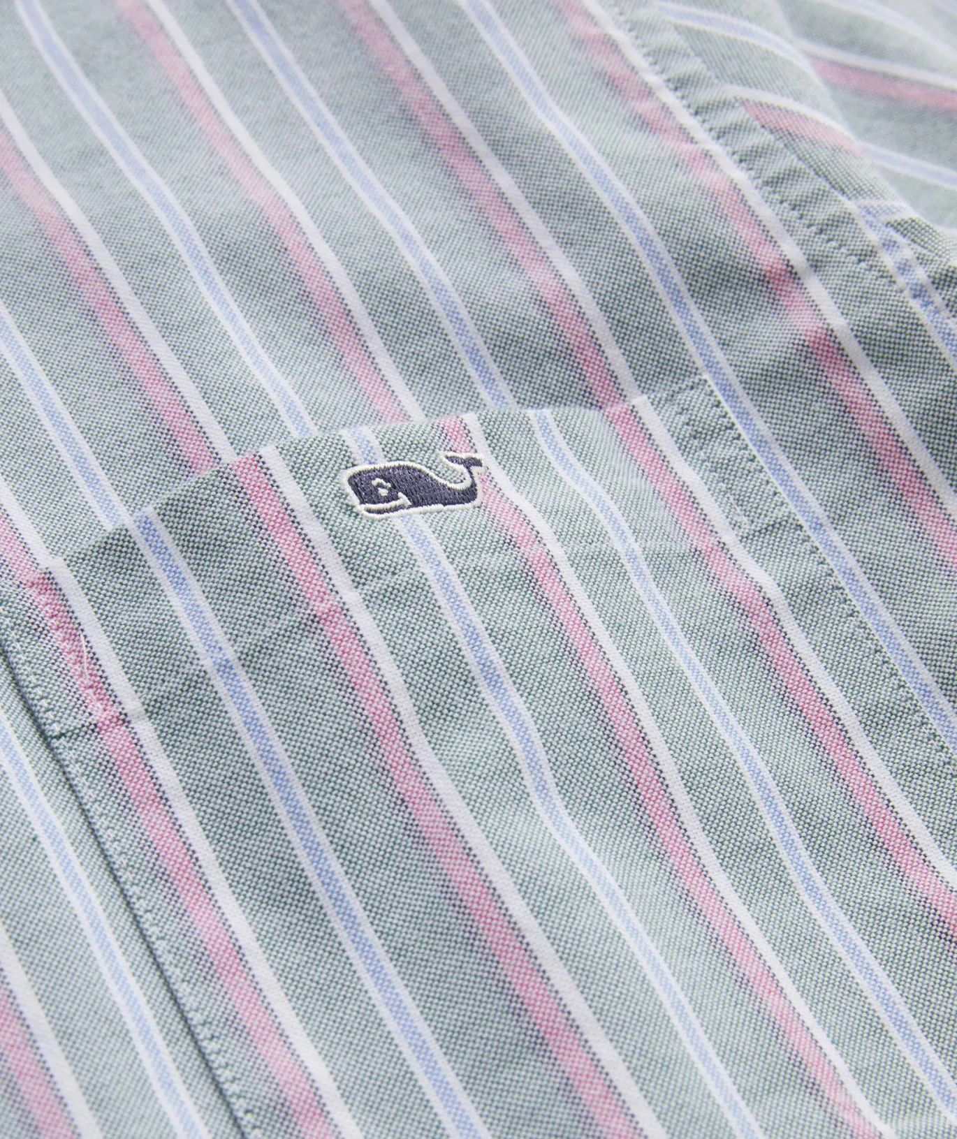 Vineyard Vines Oxford Stripe Shirt Stp Turf Green Best