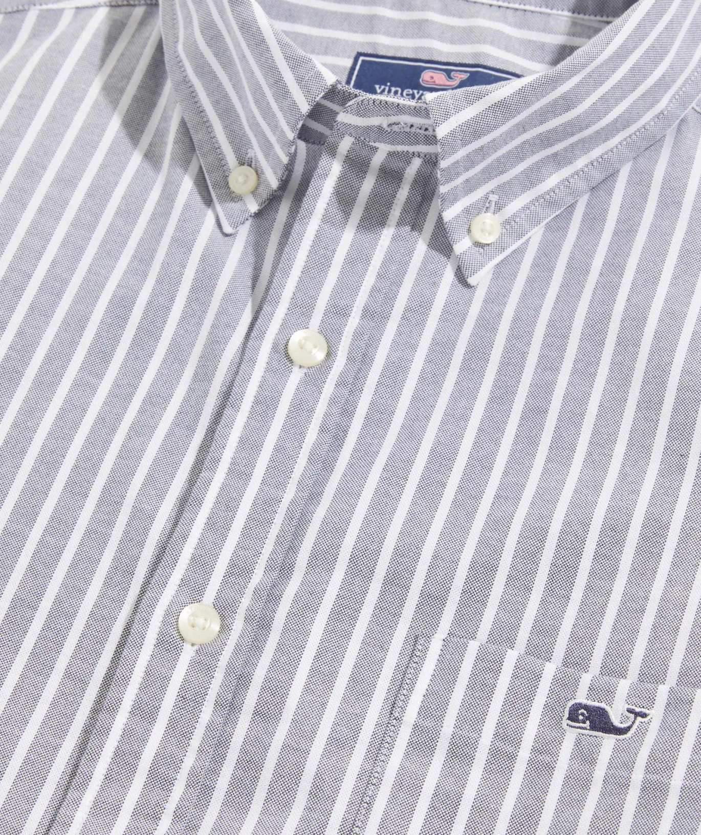 Vineyard Vines Oxford Stripe Shirt Stp Nautical Navy Store