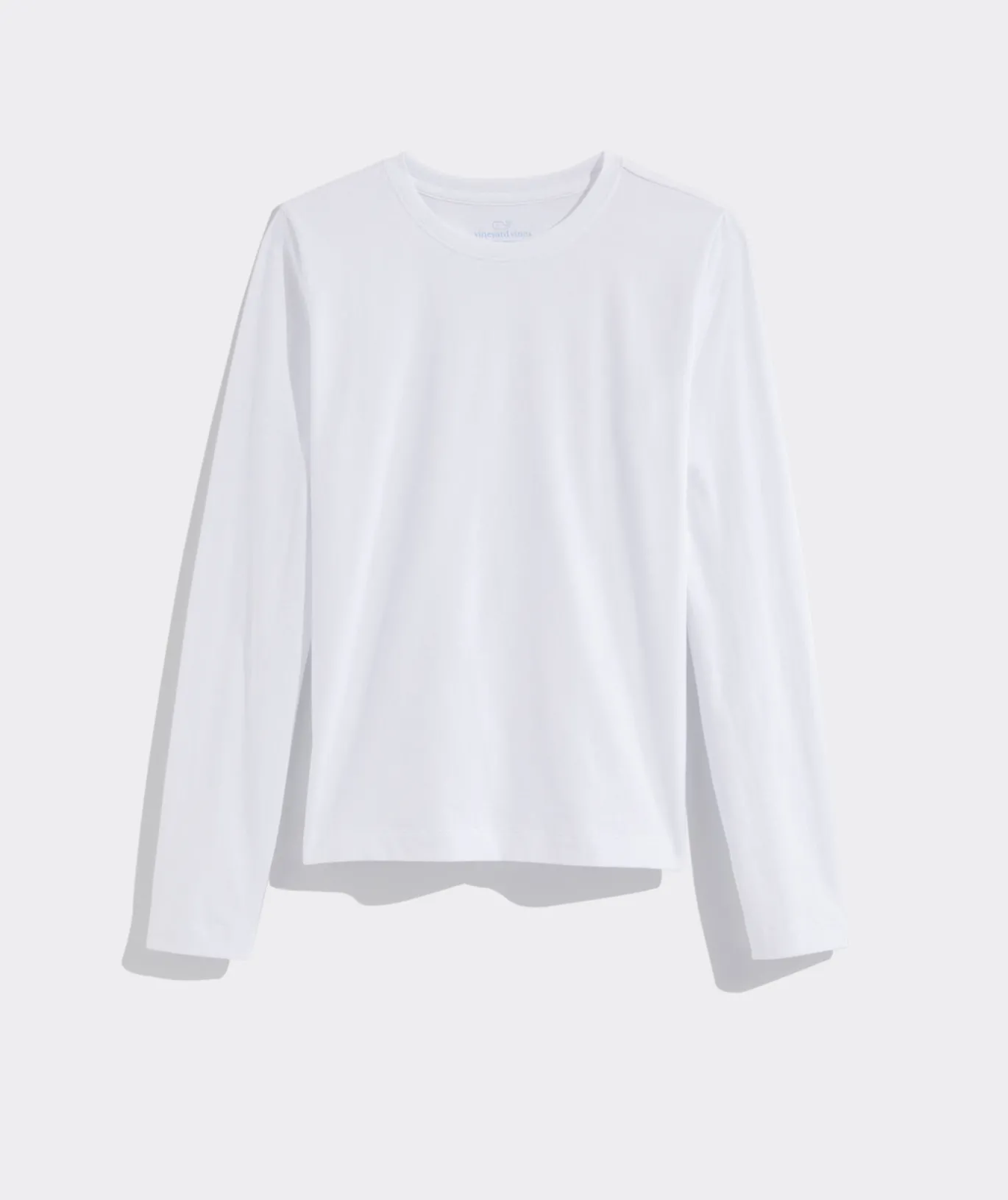 Vineyard Vines Pima Cotton Long-Sleeve Crewneck Tee Jet Black Flash Sale