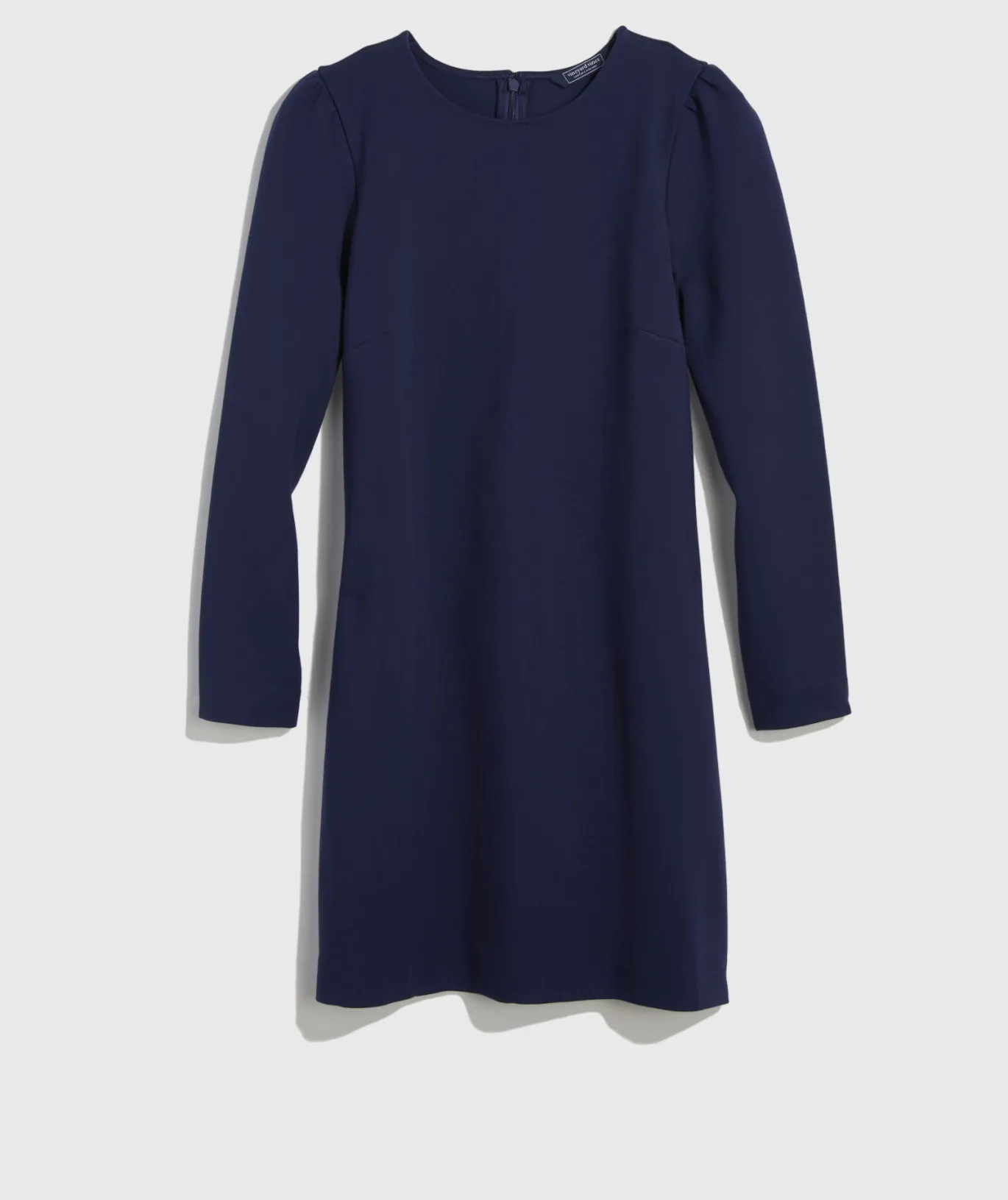 Vineyard Vines Ponte Puff-Sleeve Dress Nautical Navy Shop