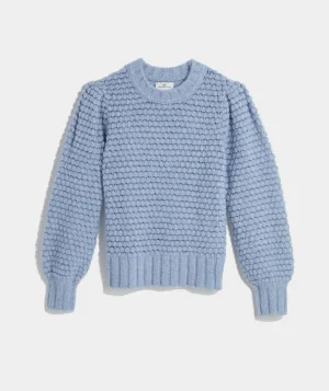 Vineyard Vines Popcorn Stitch Sweater Jake Blue Heather Discount