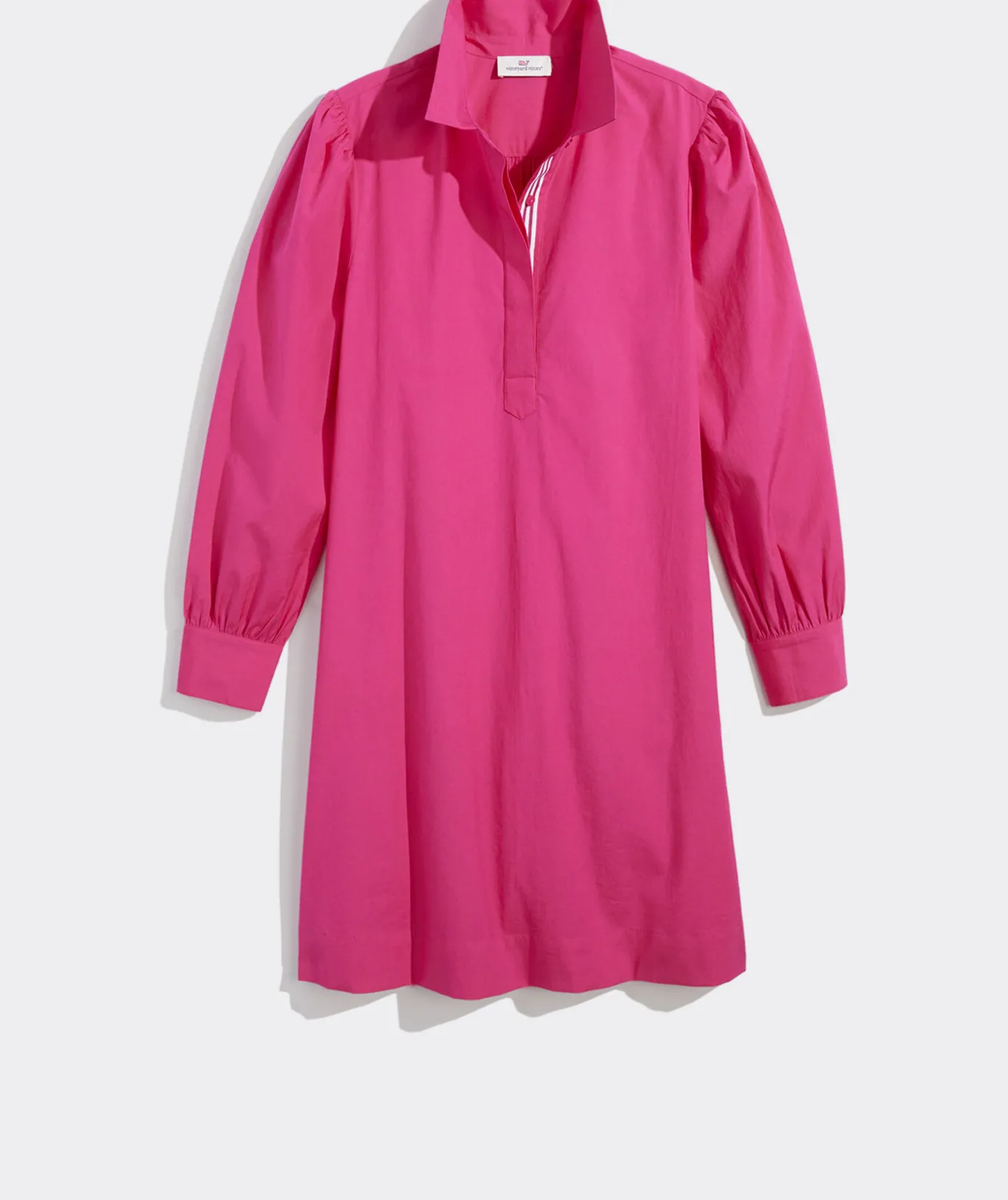 Vineyard Vines Poplin Popover Dress Rhododendron Hot