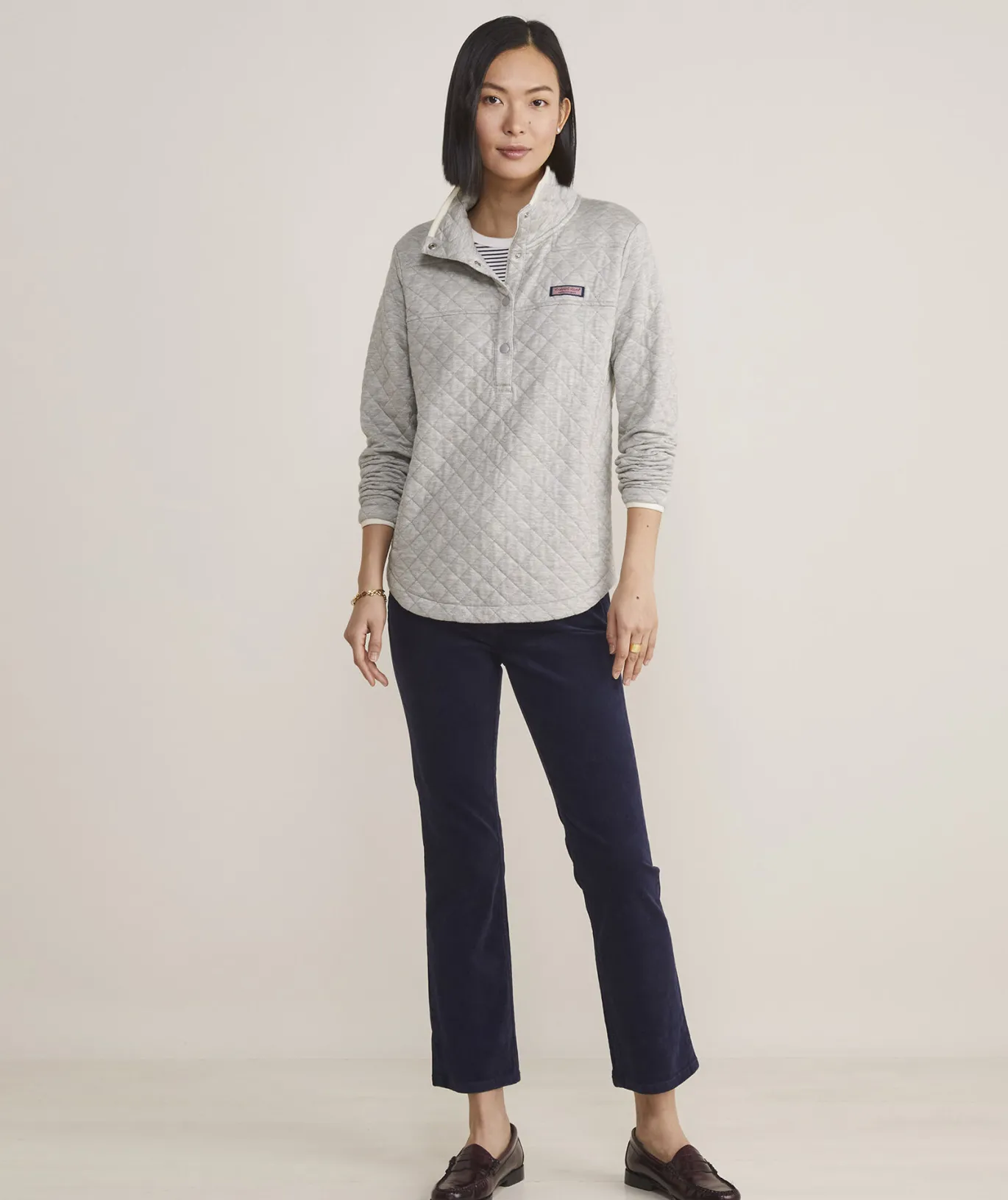 Vineyard Vines Quilted Dreamcloth® Shep Shirt™ Toasted Almond Hthr Flash Sale