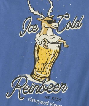 Vineyard Vines Reinbeer Long-Sleeve Tee Blue Moon Best