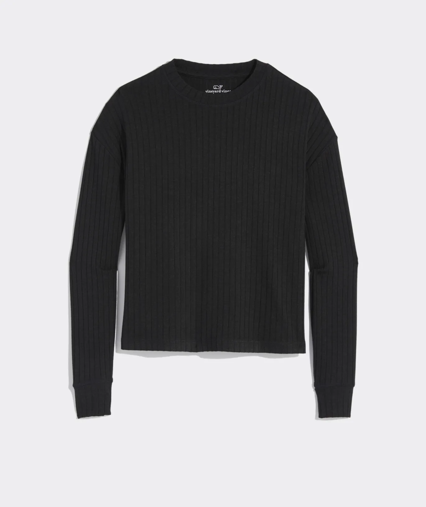 Vineyard Vines Ribbed Dreamcloth® Crewneck Stone Heather Fashion