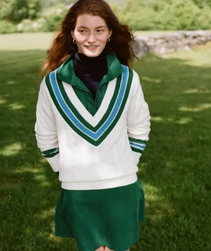 Vineyard Vines Rope Intarsia Crewneck Sweater Marshmallow Online