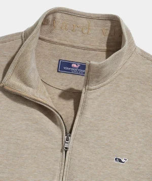 Vineyard Vines Saltwater Quarter-Zip Officer Khaki Hot