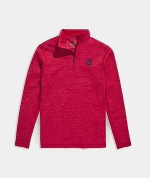 Vineyard Vines San Francisco 49ers Sankaty Quarter-Zip Jet Black Cheap