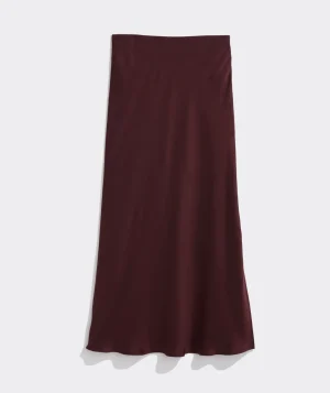 Vineyard Vines Satin Midi Slip Skirt Crimson Cheap
