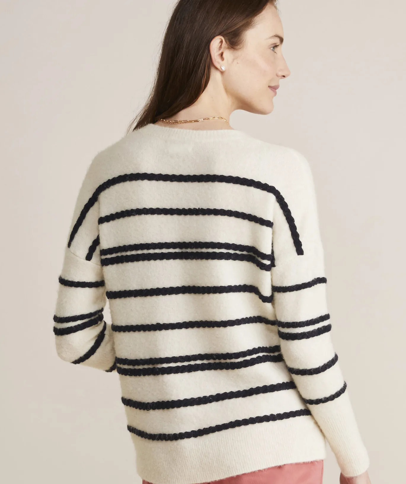 Vineyard Vines Seaspun Cashmere Colorblock Cardigan Camel Fashion