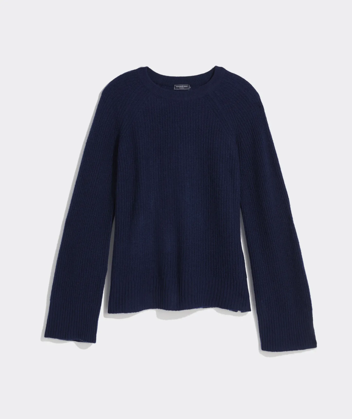 Vineyard Vines Seaspun Cashmere Ribbed Crewneck Sweater Tequila Sunrise Sale